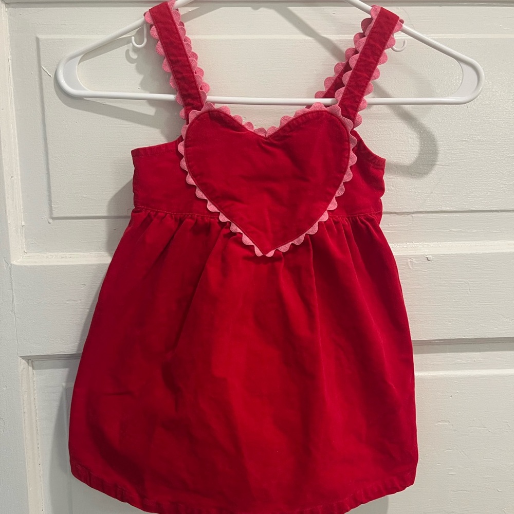 Gymboree Embellished Red and Pink Babydoll Dress